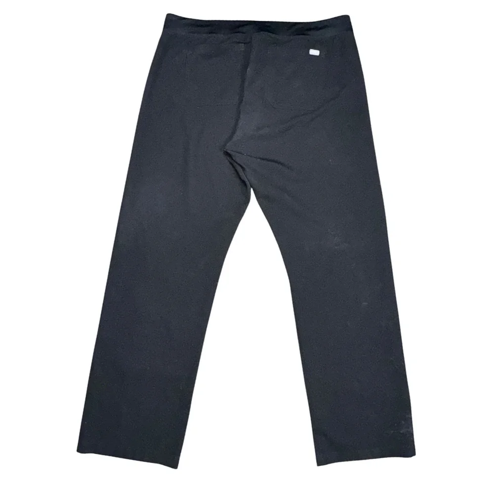 FIGS Black Straight Leg Scrub Pants Mens XL‎ Drawstring Elastic Waist Medical